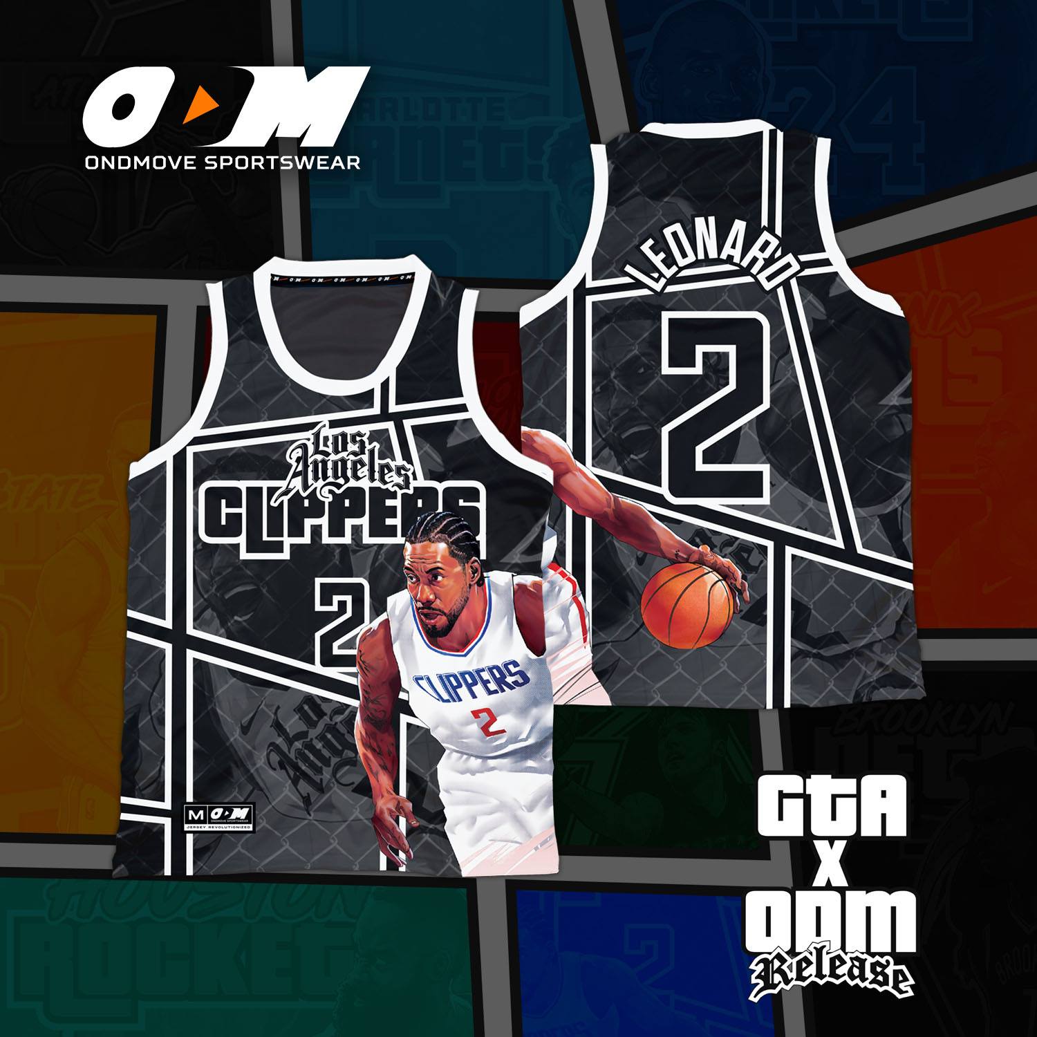 LA Clippers ODM x GTA Concept Jersey – On D' Move Sportswear