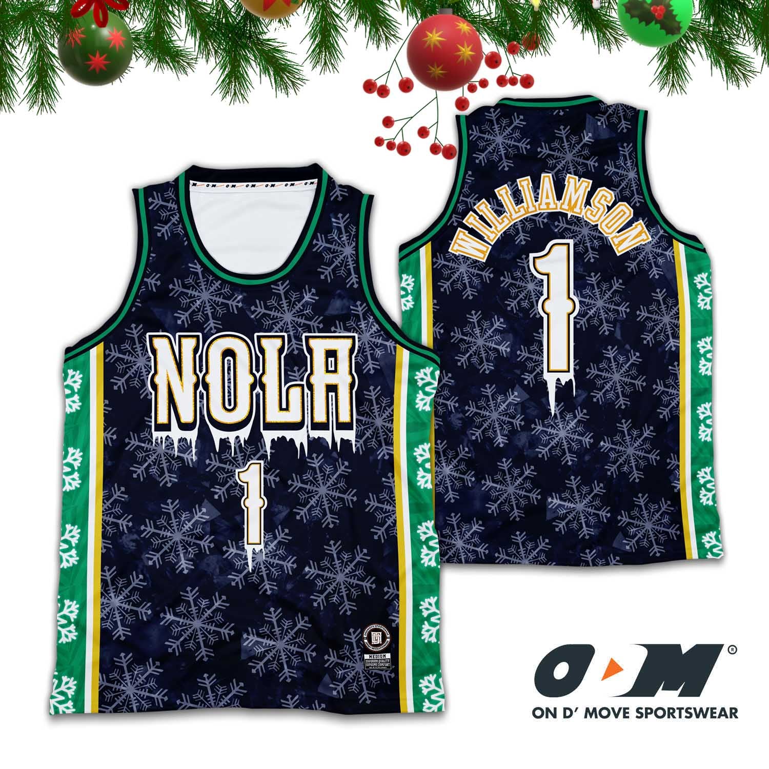 New Orleans Pelicans ODM Concept Christmas Jersey – On D' Move Sportswear
