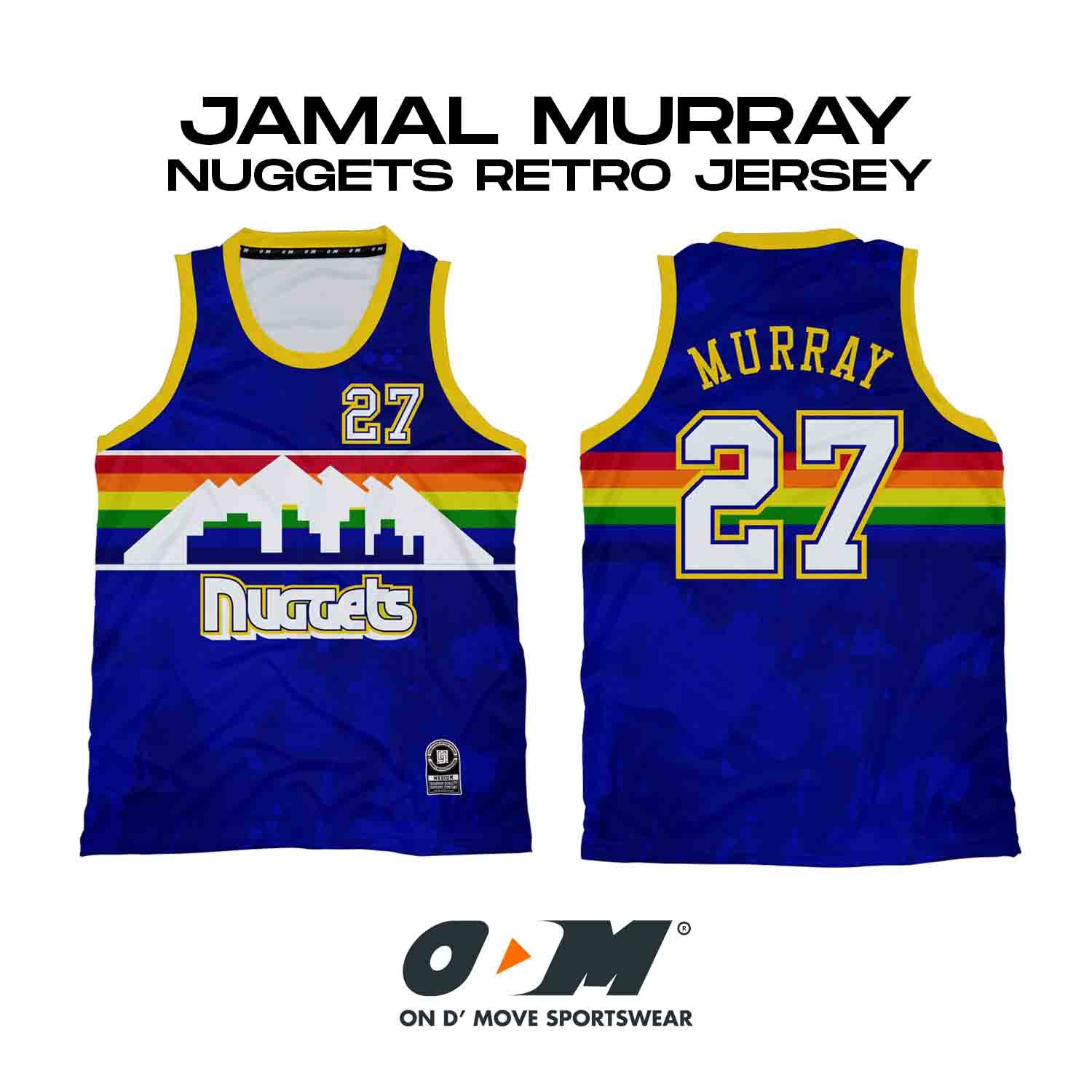 JordansSecretStuff Jamal Murray Orangeville Prep High School Canada Basketball Jersey Custom Throwback Retro Jersey L